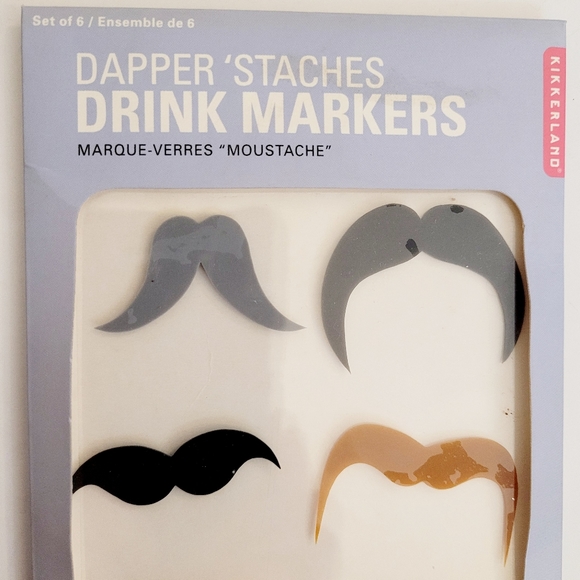 Mustache drink markers - Picture 2 of 4